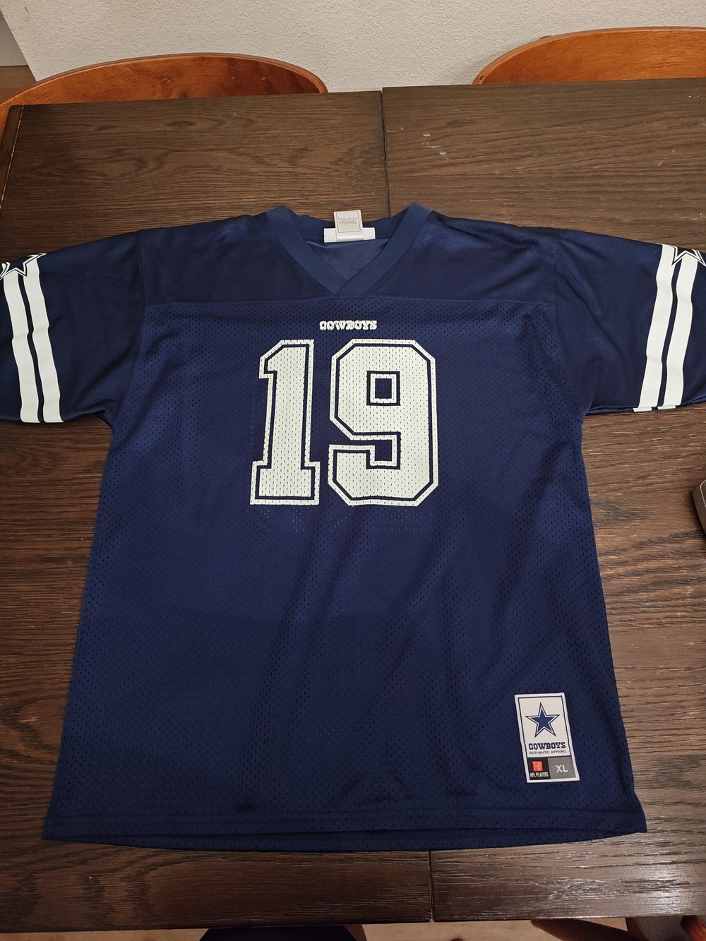 NFL Dallas Cowboys Navy and White Football Jersey #0070